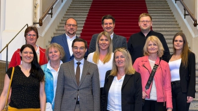 Eine Delegation aus dem BRK-Kreisverband Weiden und Neustadt/WN war vor kurzem zu Gast im Bayerischen Landtag in München. (Bild: Markus Zimmermann )