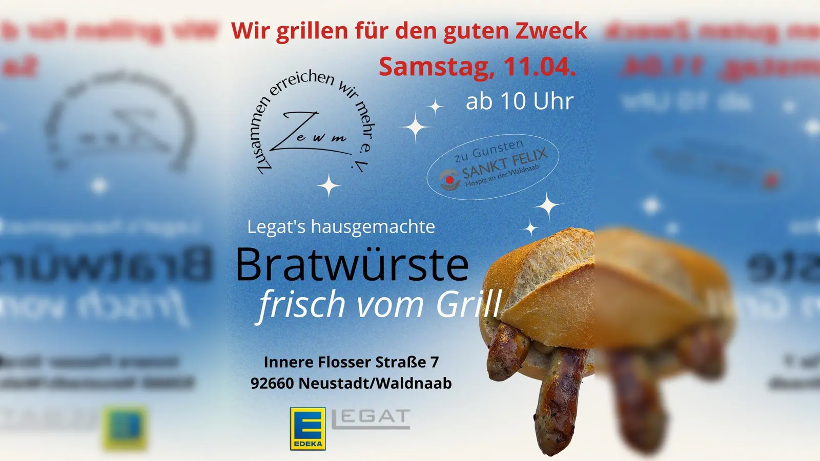 <br>Der Verein Zusammen erreichen wir mehr e. V. grillt für den guten Zweck. (Bild: Andreas Hruschka)