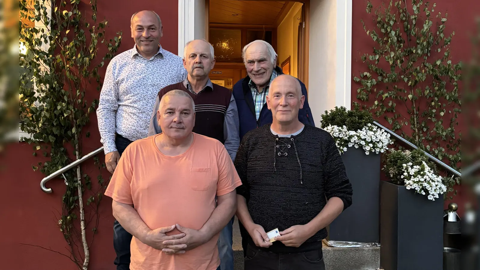 erster von links: Gerhard List, Werner Lindner, Balk Hans, Udo Blume, Michael Hecht (Bild: Gerhard List)