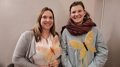 Frau Kathrin Hartinger und Frau Isabella Lottner unsere neuen Übungsleiterinnen (Bild: Anita Kraus)