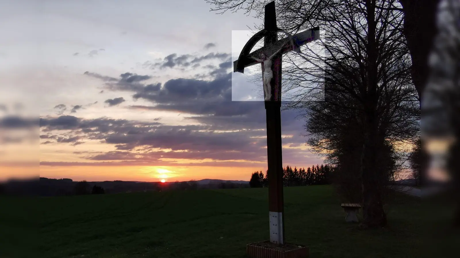 Die Kolpingsfamilie organisierte an Karfreitag einen Kreuzweg zum 1985 errichteten Kreuz am Kalvarienberg. (Bild: Karl Ziegler)