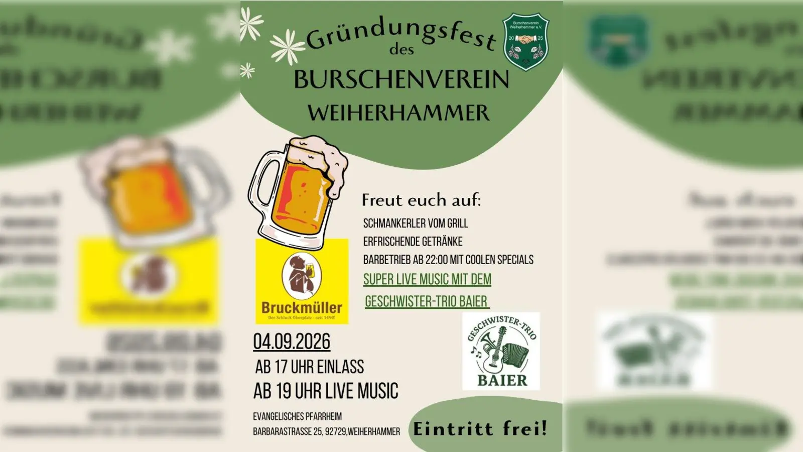 Flyer zum Gründungsfest. (Bild: Leonard Riedling)
