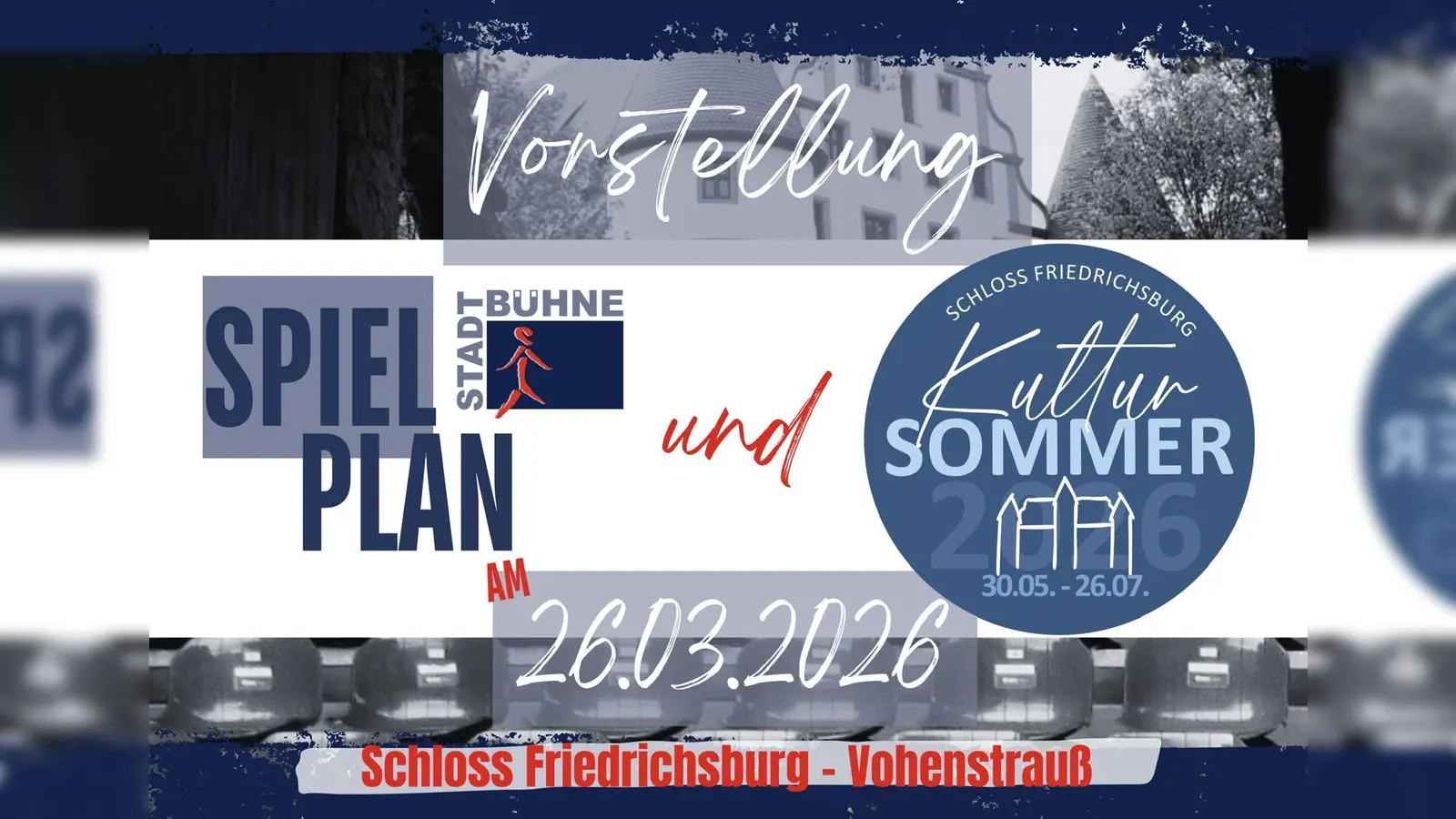 Die Stadtbühne Vohenstrauß stellt ihren Spielplan für den Kultursommer 2026 in Vohenstrauß vor. (Bild: Verena Pausch)