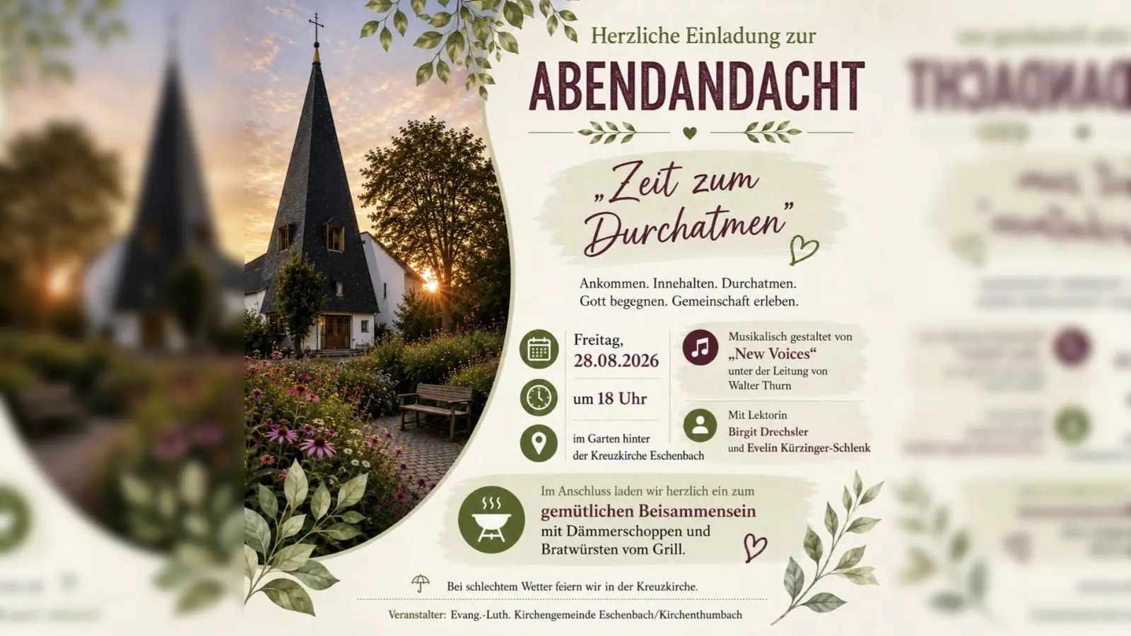 Anhang zur Einladung der evangelisch-lutherischen Kirchengemeinde Eschenbach/Kirchenthumbach zur Abendandacht „Zeit zum Durchatmen“. (Bild: Birgit Drechsler)