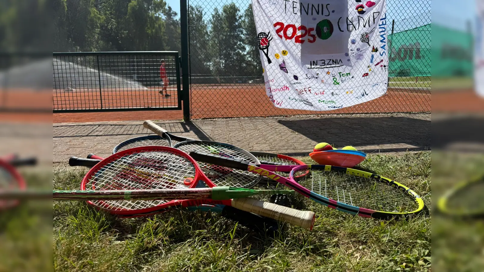 Eine Menge Spaß hatten die Kinder beim diesjährigen Tenniscamp des TC Eschenbach (Bild: Dominic Reiter)