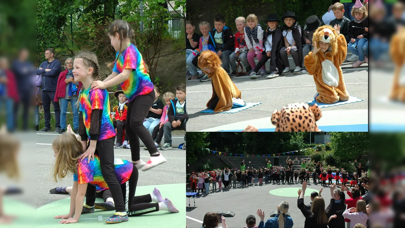 Viele Attraktionen im Zirkus Kunterbunt, und am Ende machten Alle mit! (Bild: Martina Englert)