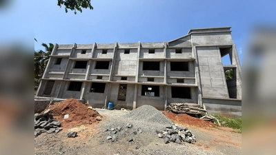 Der Rohbau der Mehrzweckhalle. (Bild: Vigin Bright)