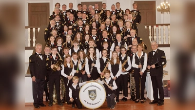 Die Knappschaftskapelle der Stadt Amberg im Stadttheater Amberg. (Bild: Peter Hecht)