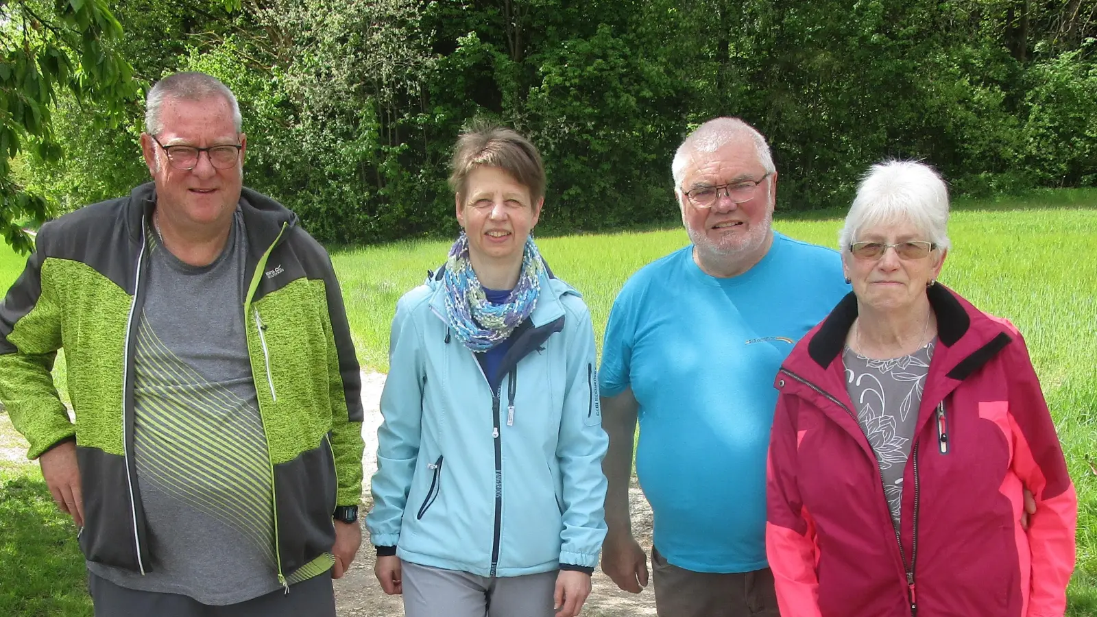 V.l. Helmut Böll, Andrea Böll, Otto Schober und Monika Schober. (Bild: Helmut Böll)