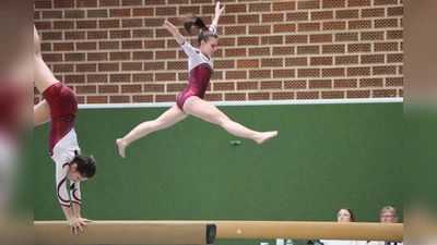 Die Turnerinnen der Turngemeinschaft Tirschenreuth erreichten Platz zwei in der Vereinswertung. Alisha Höfler konnte die Tageshöchstwertung erzielen. (Bild: Julia Ritter)