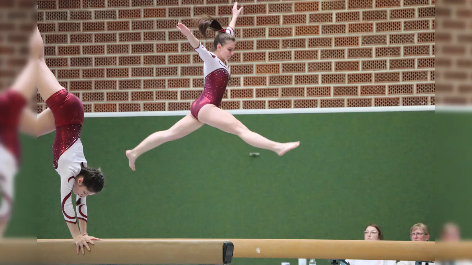 Die Turnerinnen der Turngemeinschaft Tirschenreuth erreichten Platz zwei in der Vereinswertung. Alisha Höfler konnte die Tageshöchstwertung erzielen. (Bild: Julia Ritter)