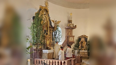 Gottesdienst der Kulmainer Wallfahrer (Bild: Albert Sollfrank)