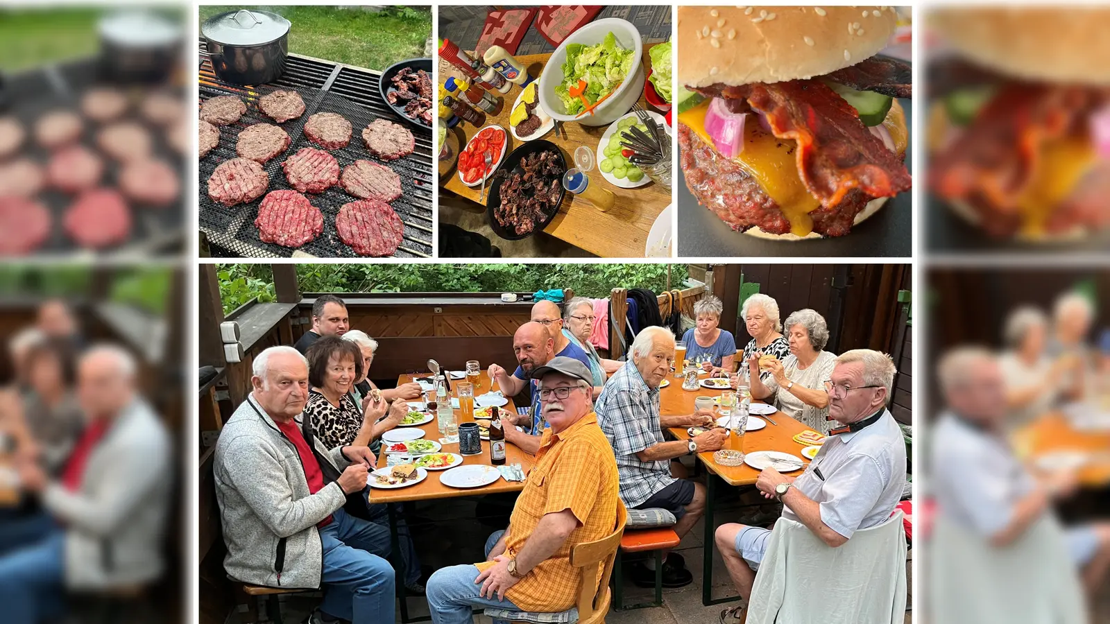 Die Aquarienfreunde beim Burger schlemmen (Bild: Armin Kraus)