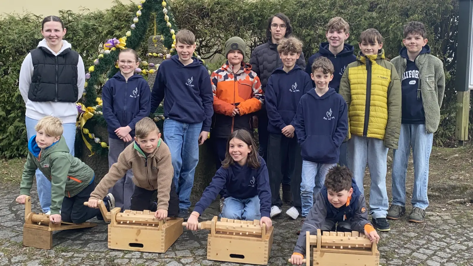 Die fleißigen Ratscher nach getaner Arbeit (Bild: Julia Becker)