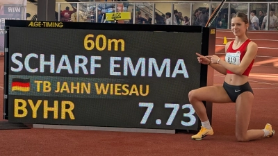 Bayrischer Rekord für Emma Scharf über 60m (Bild: Sabine Schnurrer)