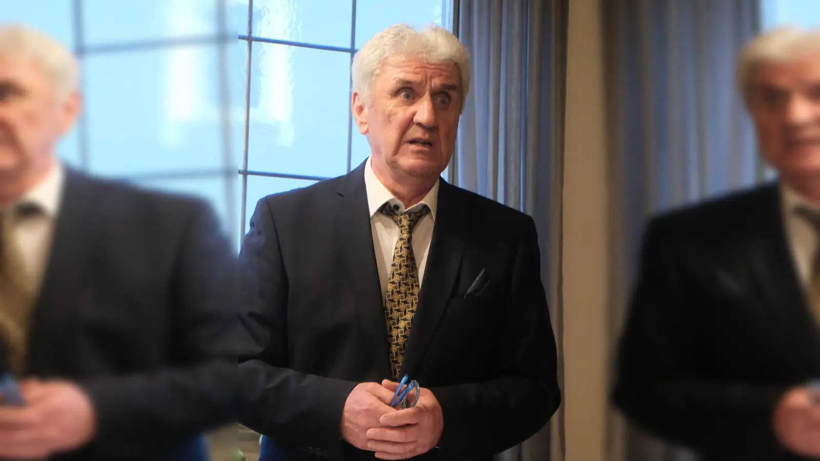 Vorsitzender Gerhard Stadler bei seiner Berichterstattung. (Bild: Fred Lehner)