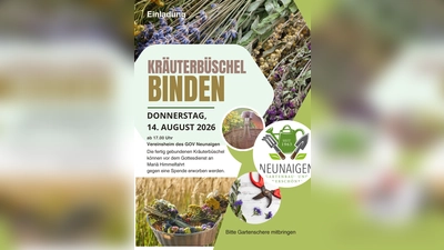 Einladung Kräuterbüschelbinden. (Bild: Maria Treiber)