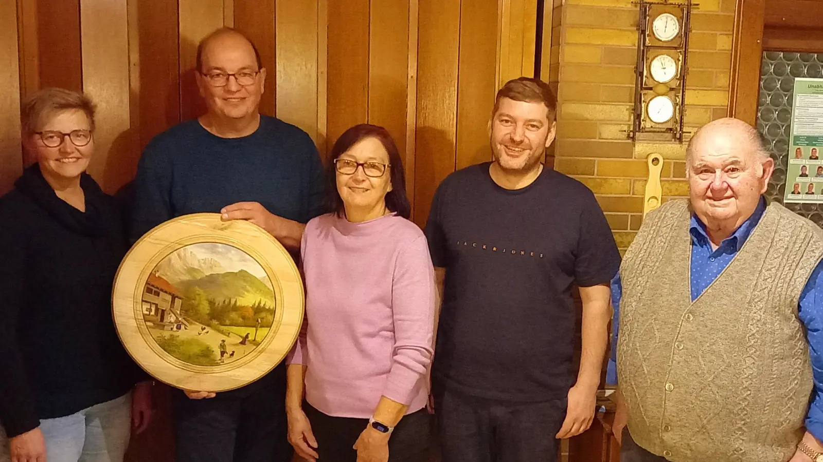 Von links: Sibylle Rubenbauer, Jan Rubenbauer, Marlene Wagner, Martin Pickel, Manfred Pirner. (Bild: Sibylle Rubenbauer)