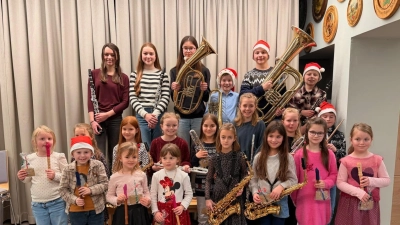 Nachwuchsmusikanten des Musikverein Gleiritsch. (Bild: Diana Raab)