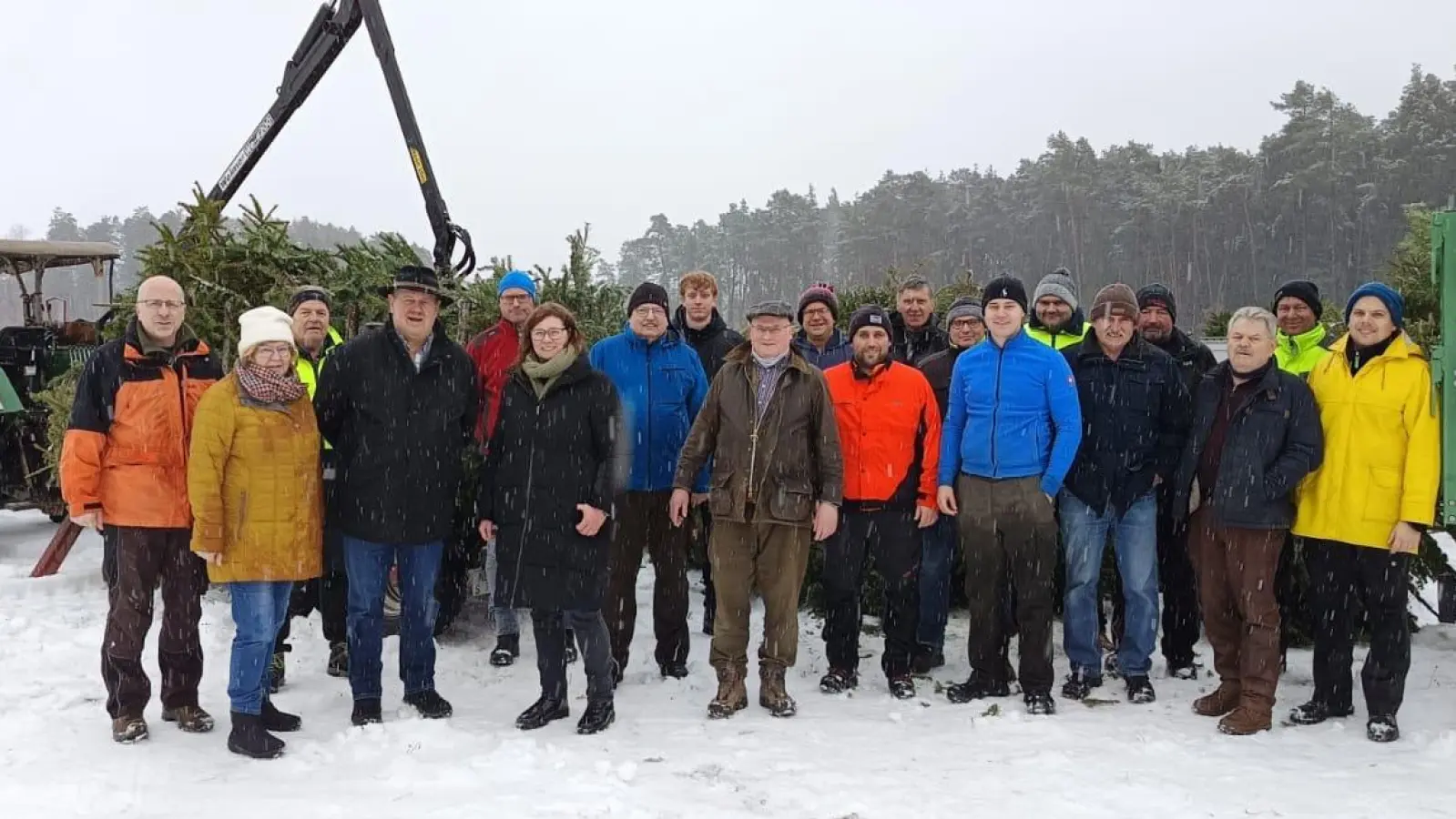 Die Christbaumaktion war erfolgreich. Die Bürgerinnen und Bürger Etzernichts sind dankbar für die Jahrzehntelange Verlässlichkeit der Unionsfamilie. (Bild: Kathrin Müller)