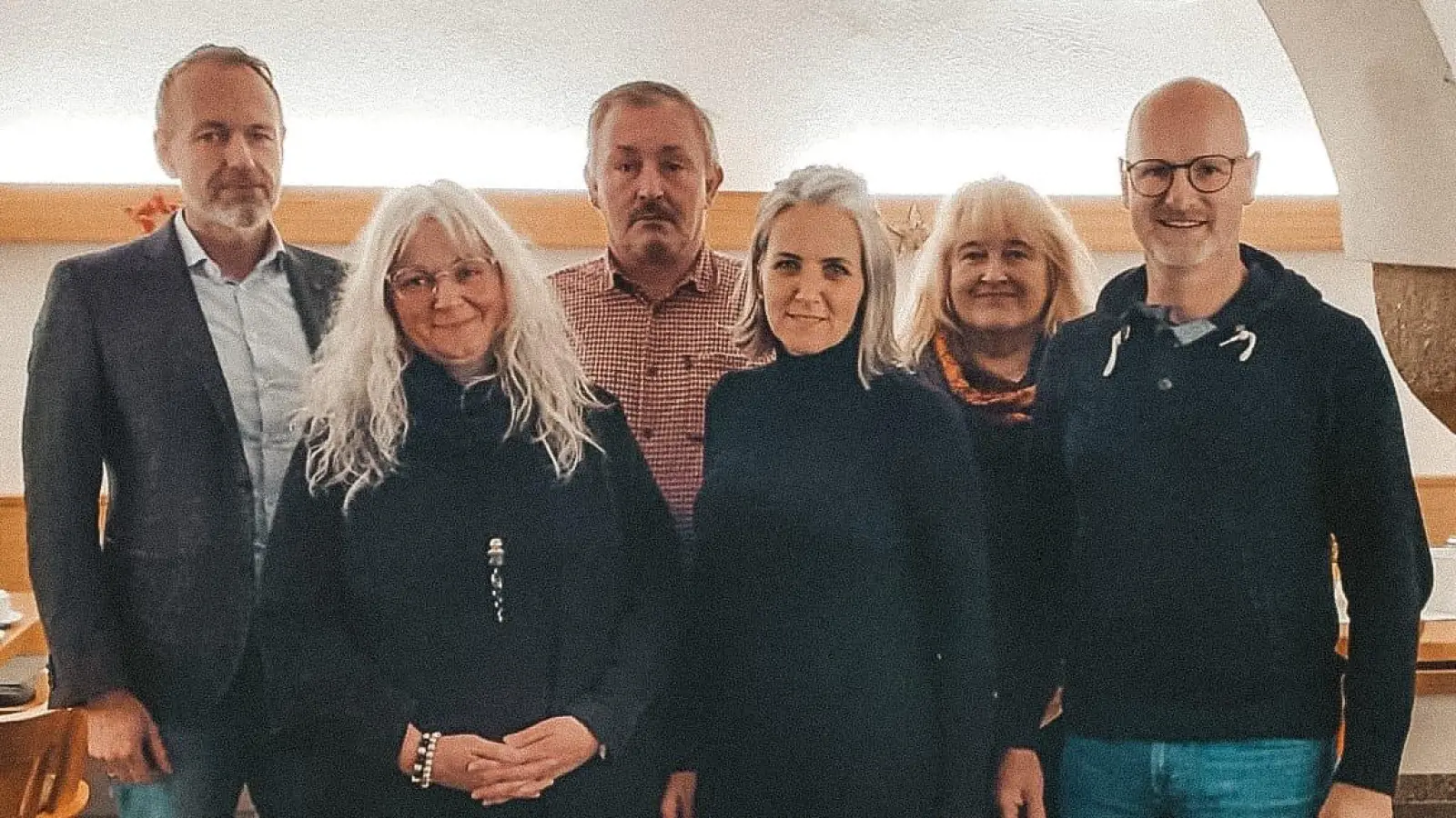 V. l. Jürgen Dümler, Silke Rosner, Otto Selch Kassenprüfer, Beatrix Kempf, Brigitte Meyer Kassenprüfer, Michael Mickisch Kassier. (Bild: Beatrix Kempf)