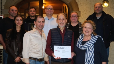 Die Metzgerei Pesold aus Nabburg gehört bereits seit 60 Jahren der Innung an. (Bild: Rudolf Hirsch)