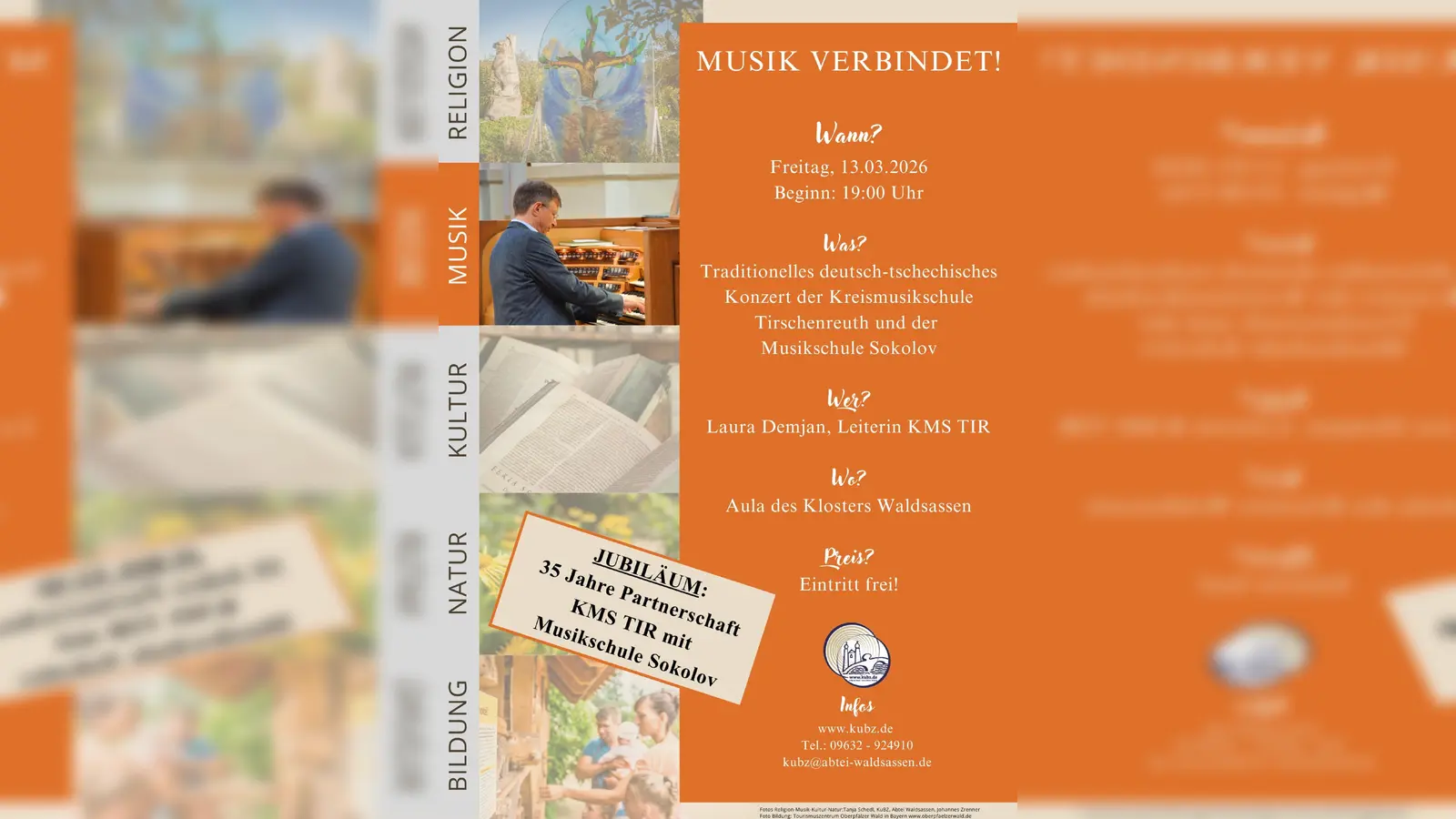 Plakat „Musik verbindet” (Bild: Laura Demjan)