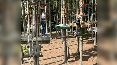 Besuch im Hochseilgarten.  (Bild: Rainer Seidel)