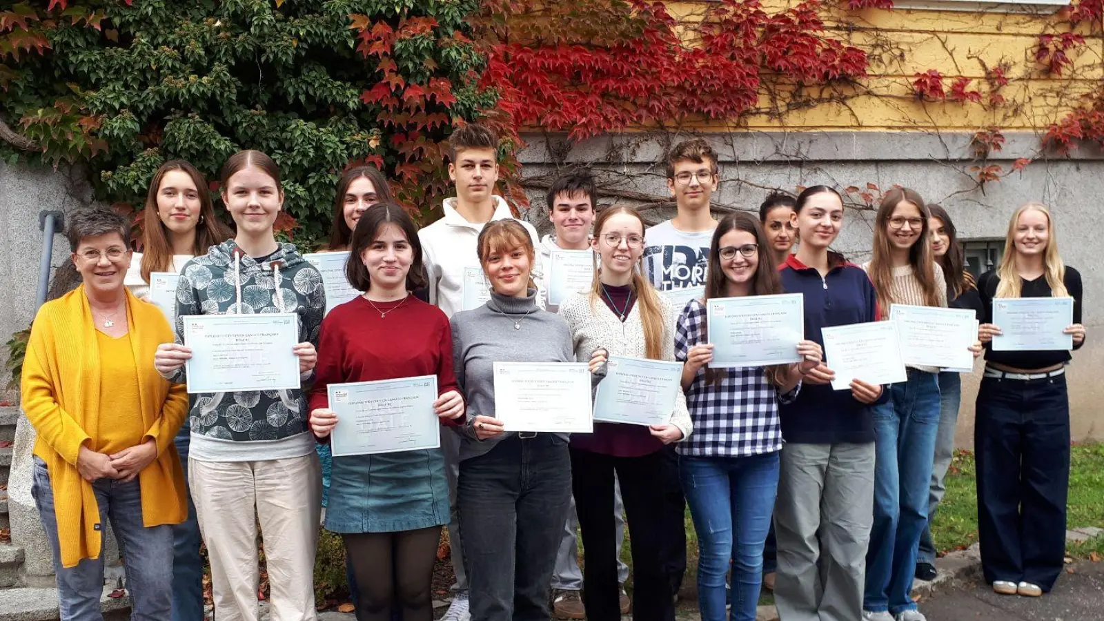 Schülerinnen und Schüler bestehen Französisch-Prüfungen auf allen Sprachniveaus. (Bild: Heike Büchl)