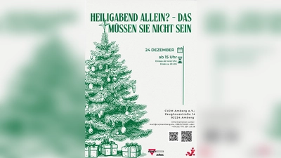 Heiligabend Allein? Das müssen Sie nicht sein. (Grafik: CVJM Amberg)