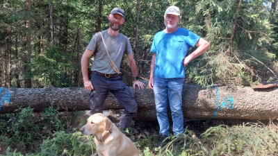 Die beiden Förster Martin Wittmann und Wolfgang Schödel (Bild: Doris Burger)