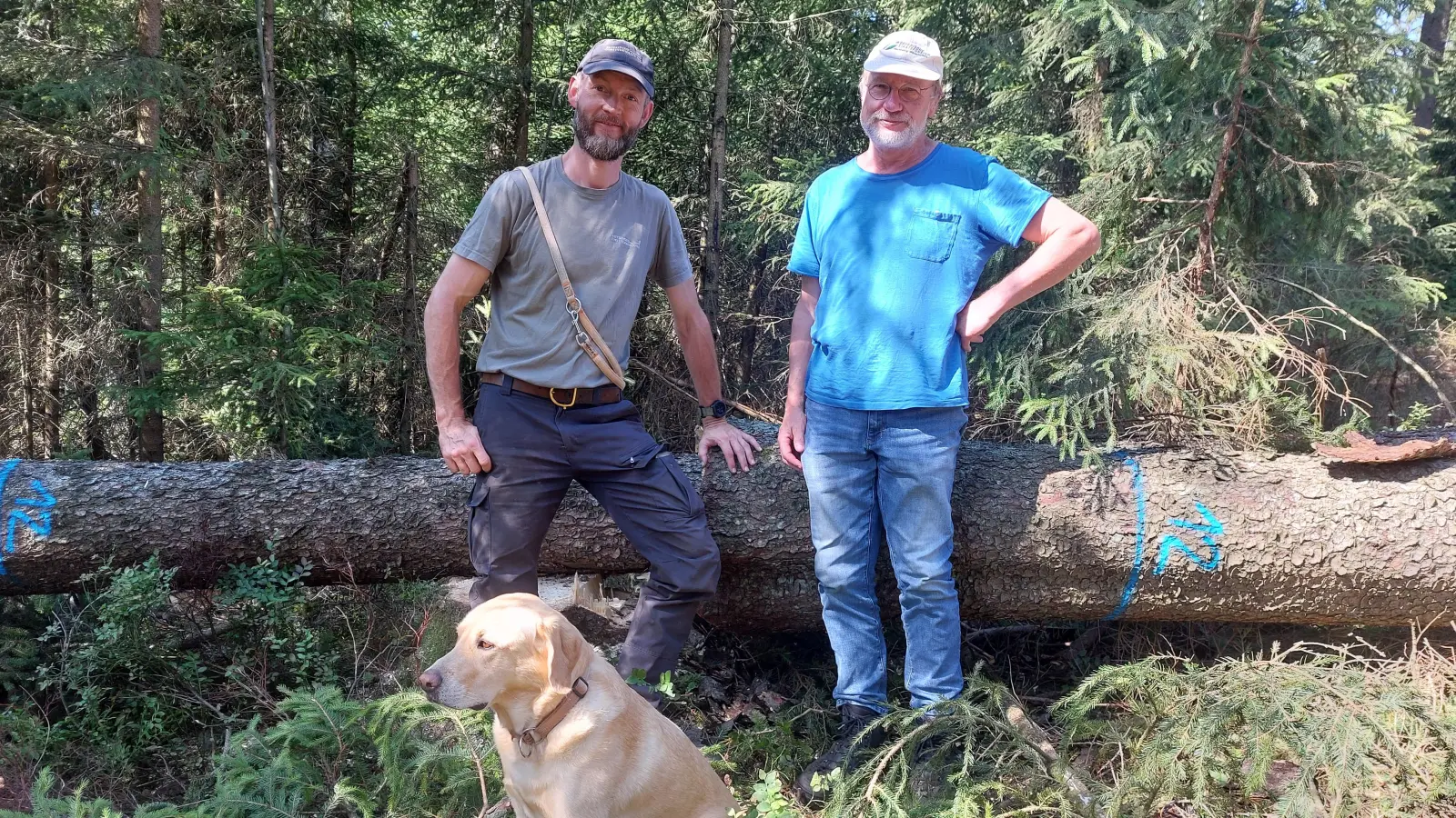 Die beiden Förster Martin Wittmann und Wolfgang Schödel (Bild: Doris Burger)