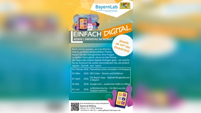 Veranstaltungsreihe EINFACH DIGITAL! im BayernLab Nabburg – Digitale Themen, die Ihnen ein Anliegen sind! (Bild: Britta Heger)