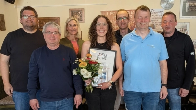 Von links: Stefan Meinhold, Stefan Fleischmann, Nicole Auer, Lena Graf, Simon Schmidt, Christian Huger, Johann Fischer. (Bild: Christian Huger)