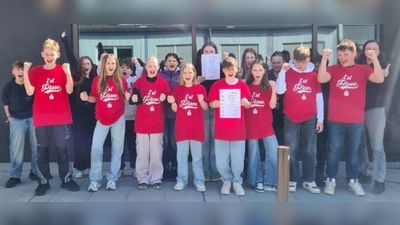 Die erfolgreichen Siegerteams der Pfalzgraf-Friedrich-Mittelschule Vohenstrauß (Bild: Ronny Tölzer)