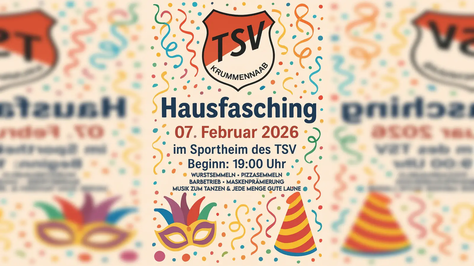 Hausfasching 2026 beim TSV Krummennaab. (Bild: Lisa Singer)