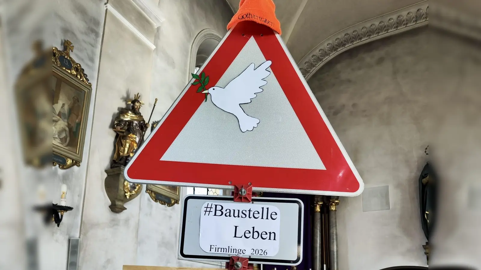 „Baustelle Leben” ist das Motto der Firmvorbereitung in der Pfarrei Wutschdorf.  (Bild: Ina Piehler )