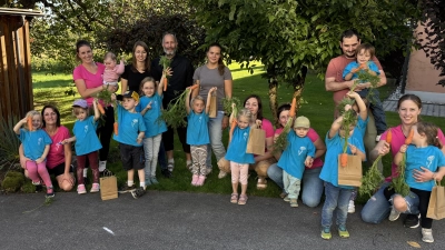Kindergruppe „Freche Früchtchen“  (Bild: Annegret Greber)