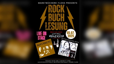 Rock-Lesung mit Bastian Zach und der Band Superniere in Floß (Bild: Christoph Schenk)