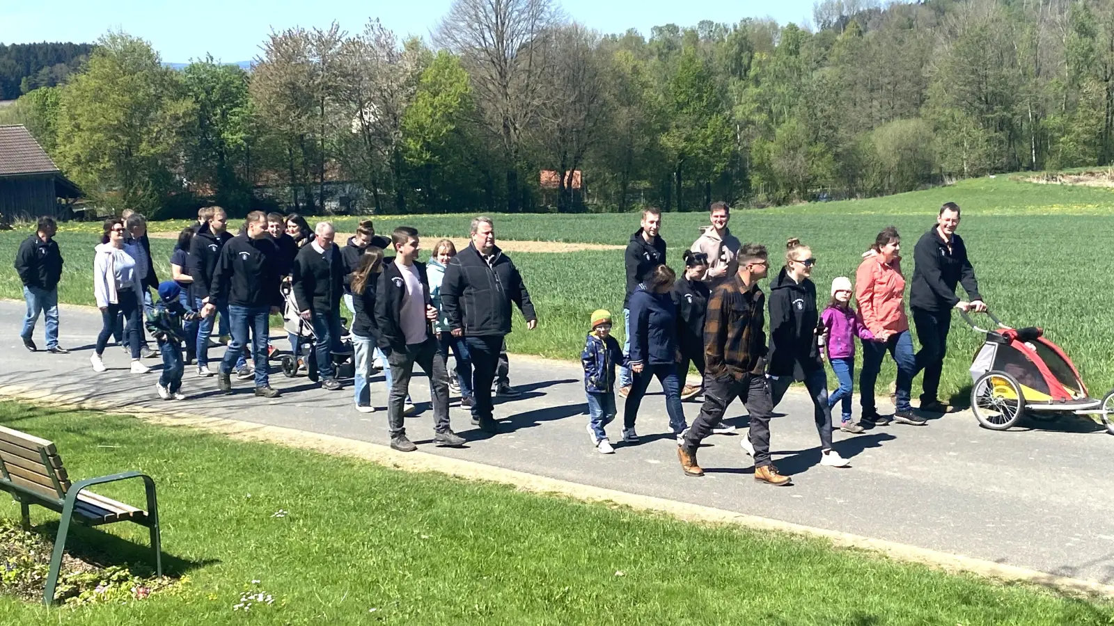 Spielberger Feuerwehr unterwegs... (Bild: Franz Völkl)