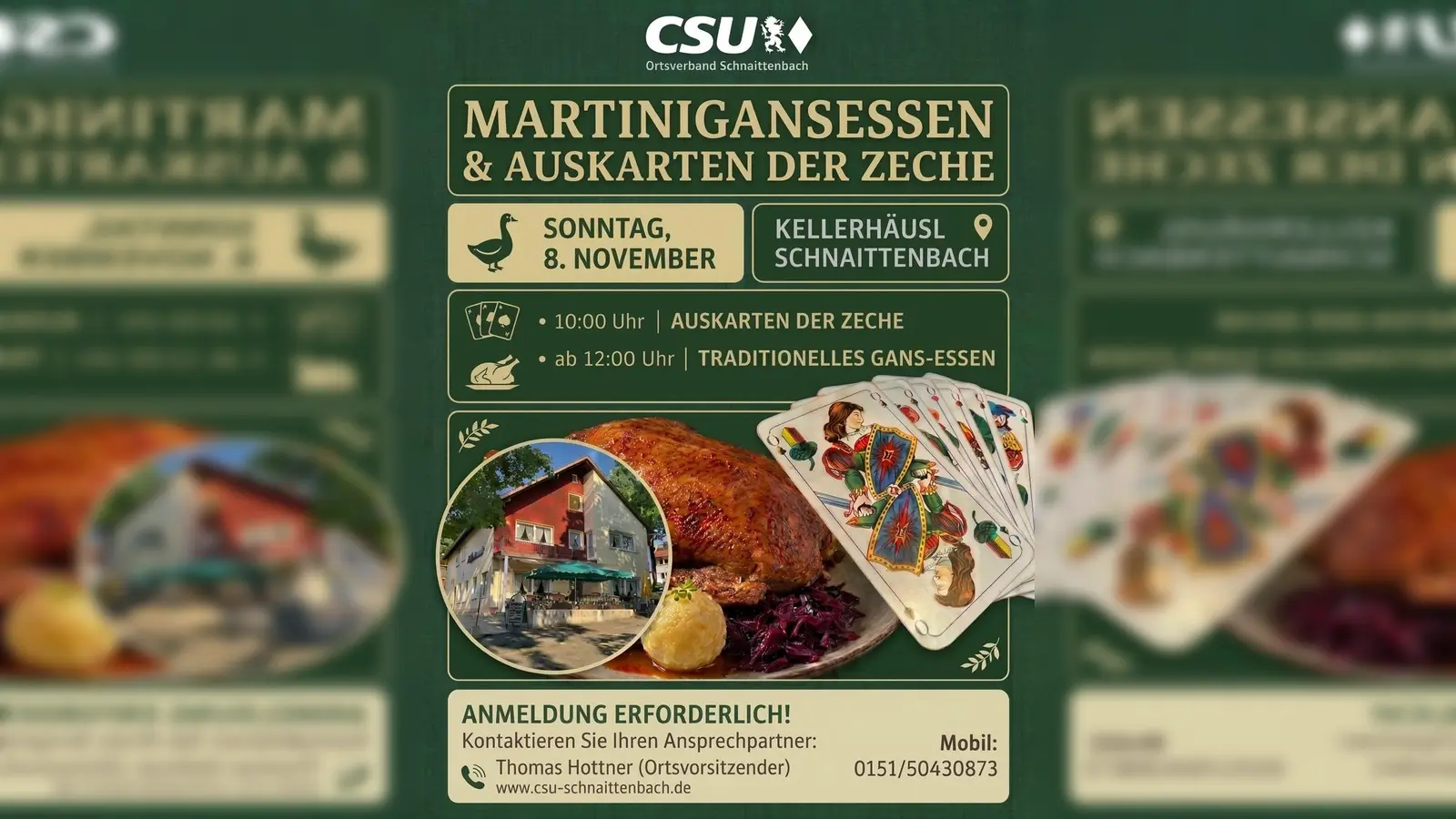 Flyer Martinigansessen  (Bild: Thomas Hottner)