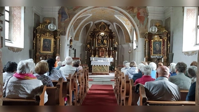 In der barocken Dreifaltigkeitskirche erhielten die DJK-Senioren einen Einblick in die Geschichte und die Geschichten des Gotteshauses (Bild: Herma Krettner)