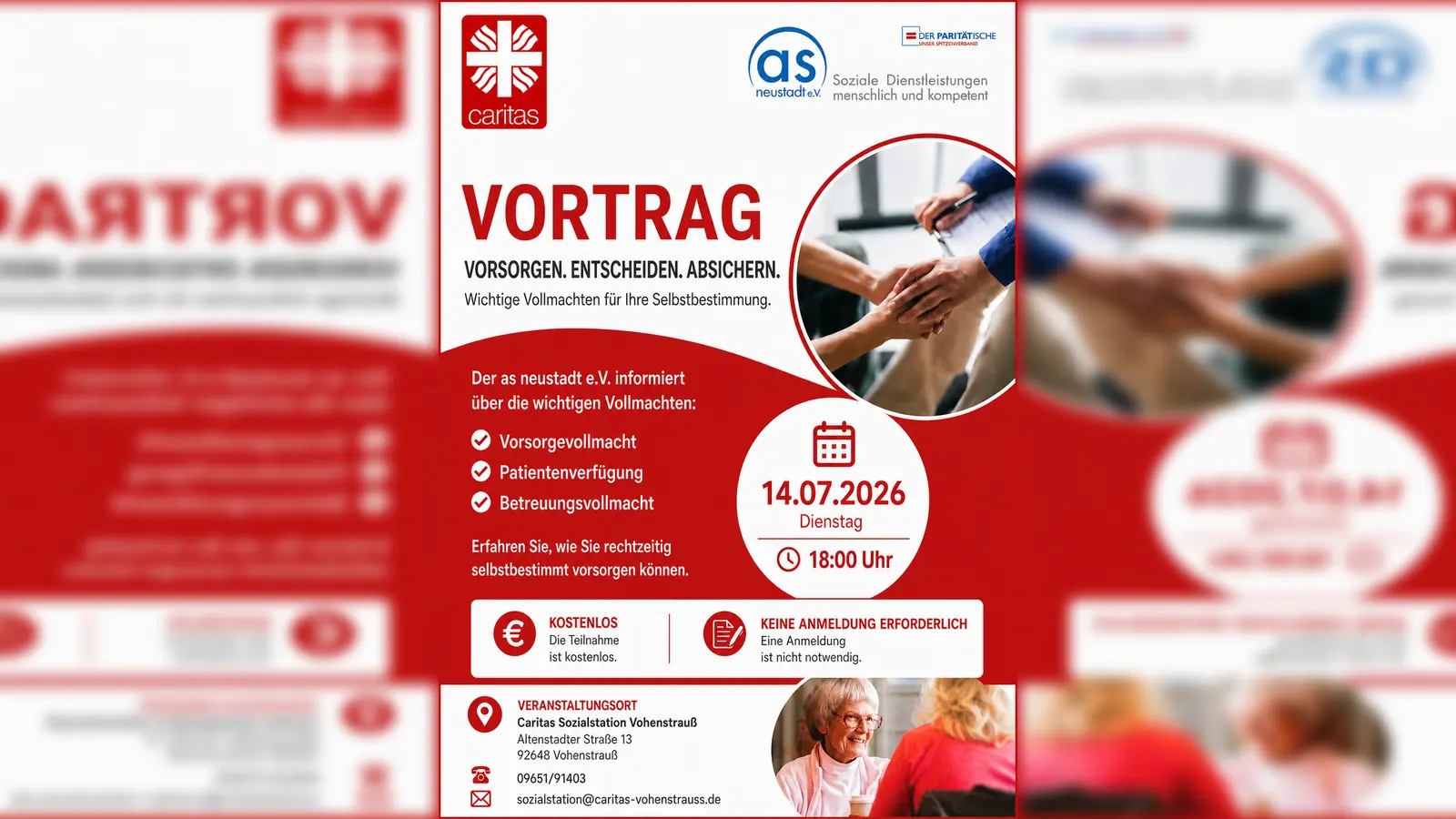 Vortrag in der Caritas Sozialstation Vohenstrauß (Bild: Andreas Wagmüller)
