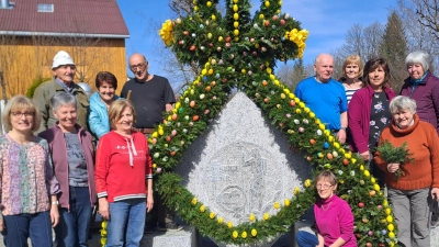 Osterbrunnen in Mehlmeisel. (Bild: Gisela Kuhbandner)