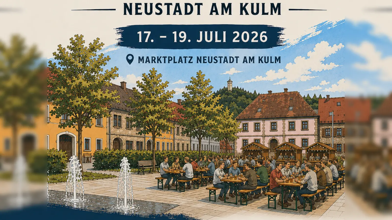 So soll es während dem Bürgerfest am neuen Marktplatz aussehen (Bild: Florian Dötsch )