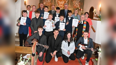 Die Konfirmanden. (Bild: Margot Duscher)