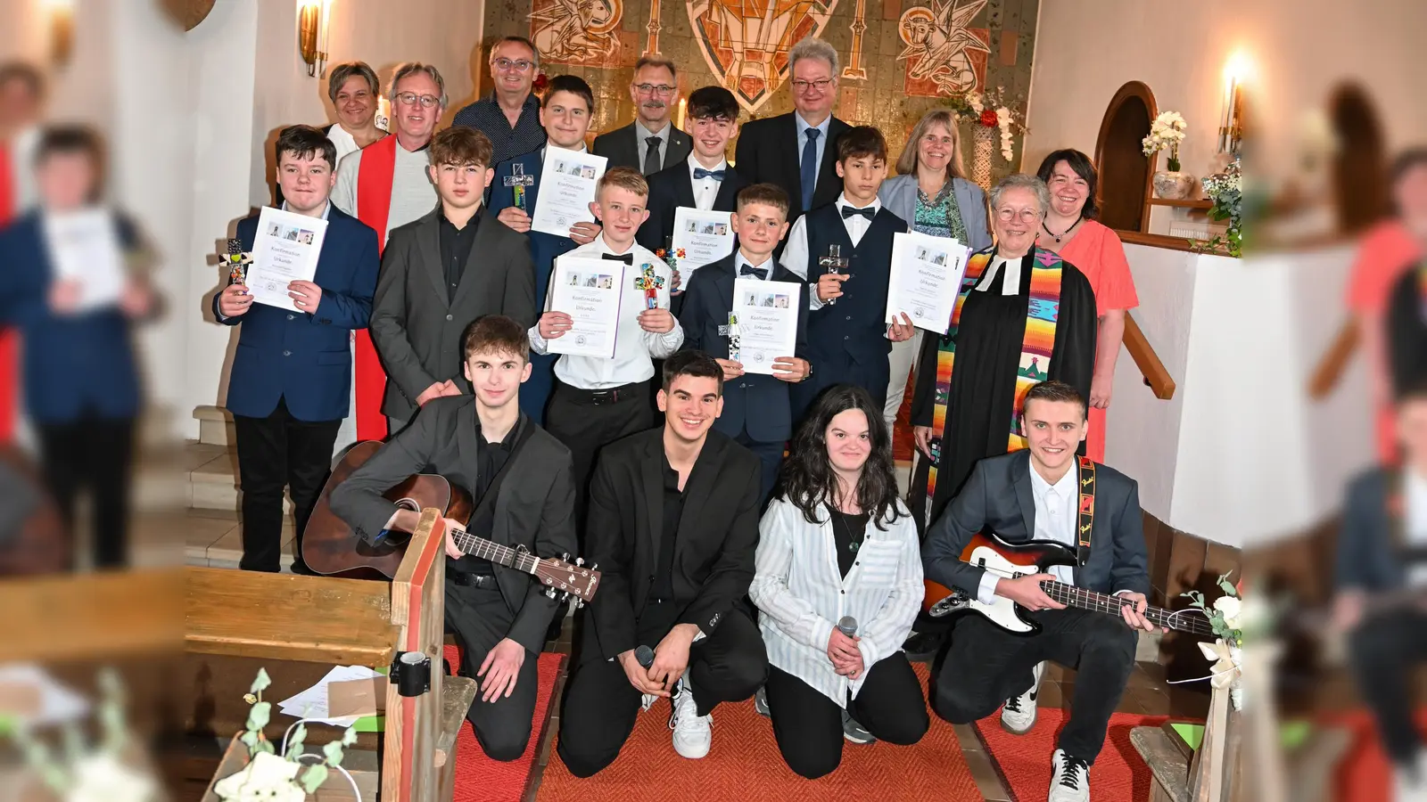 Die Konfirmanden. (Bild: Margot Duscher)