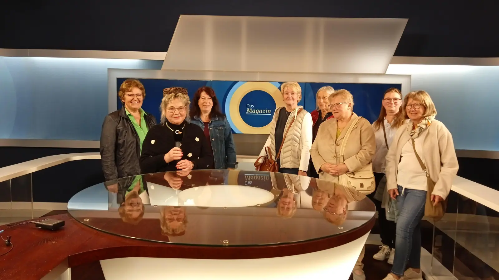 Frauenbund Floß im Aufnahmestudio von Oberpfalz TV  (Bild: Michael Zeitler)