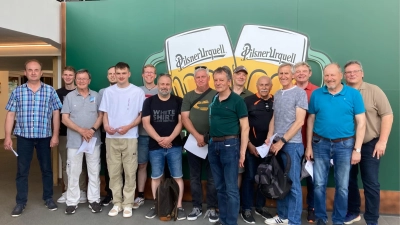 Höhepunkt des Tages: die Besichtigung der weltberühmten Brauerei Pilsner Urquell. Das Bier wird nur in Pilsen gebraut und in über 50 Länder weltweit exportiert. (Bild: Markus Schäffler)