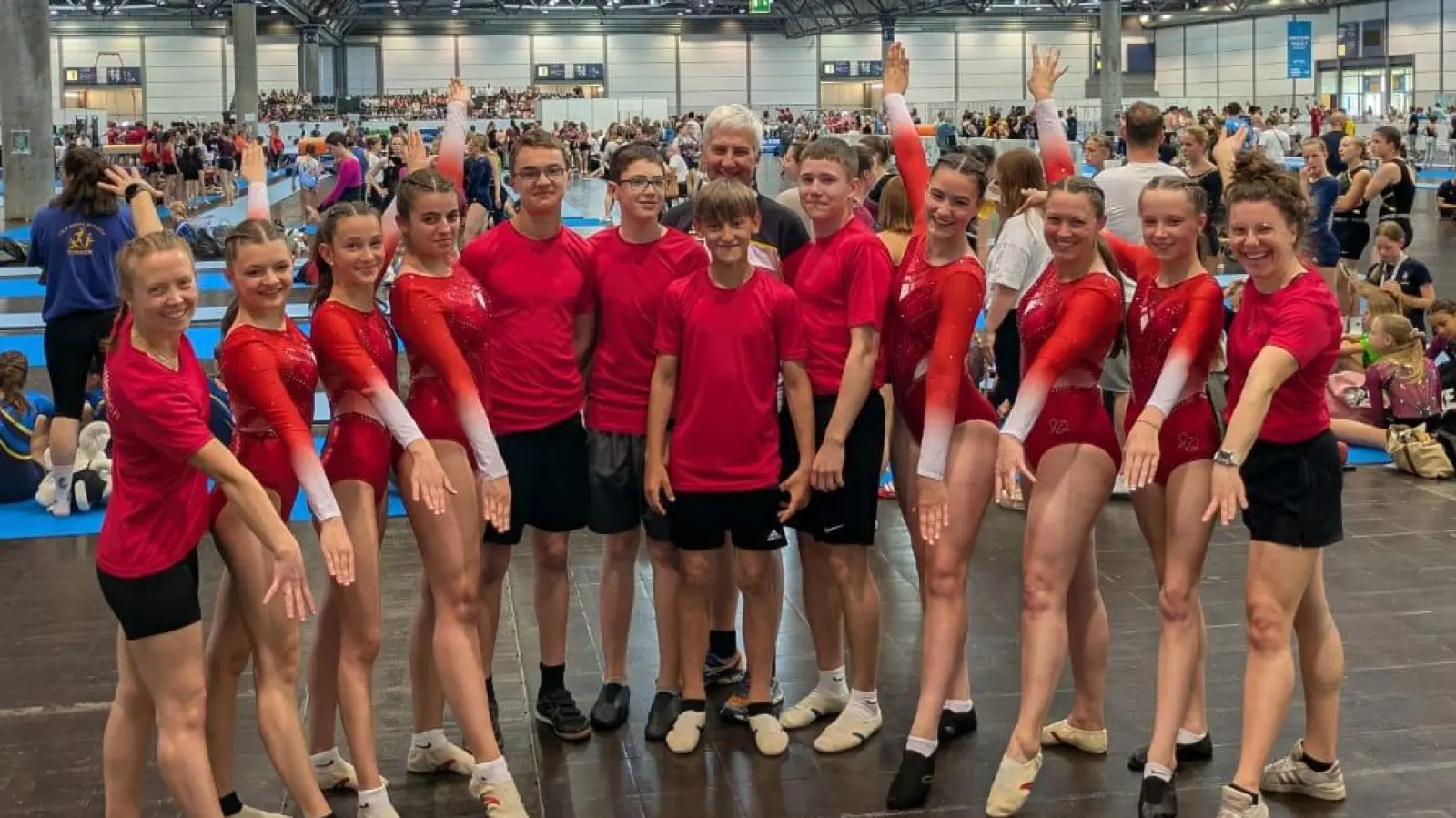 Leistungsturner beim Wahlwettkampf am Turnfest Leipzig (Bild: Carmen Reif)